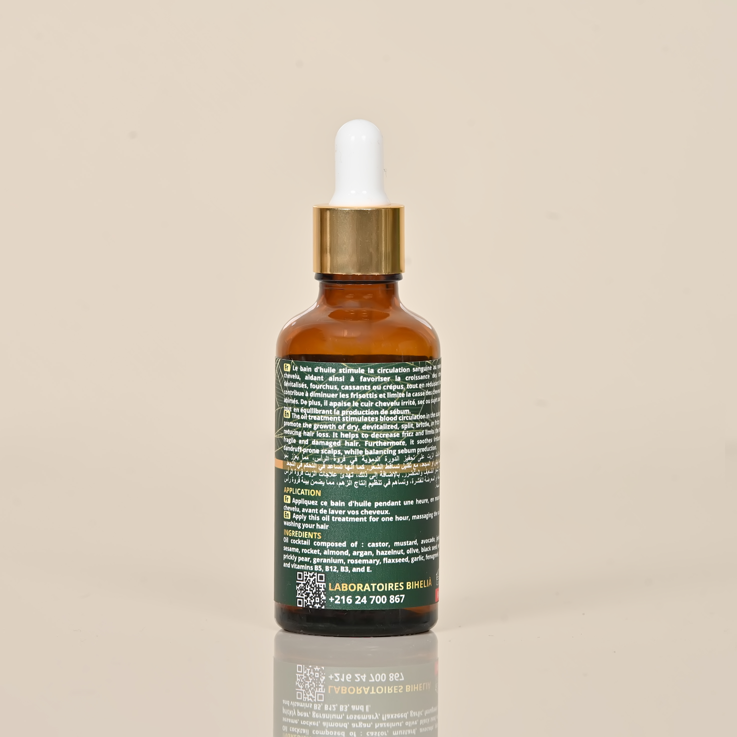 Bain d’huile antichute cheveux